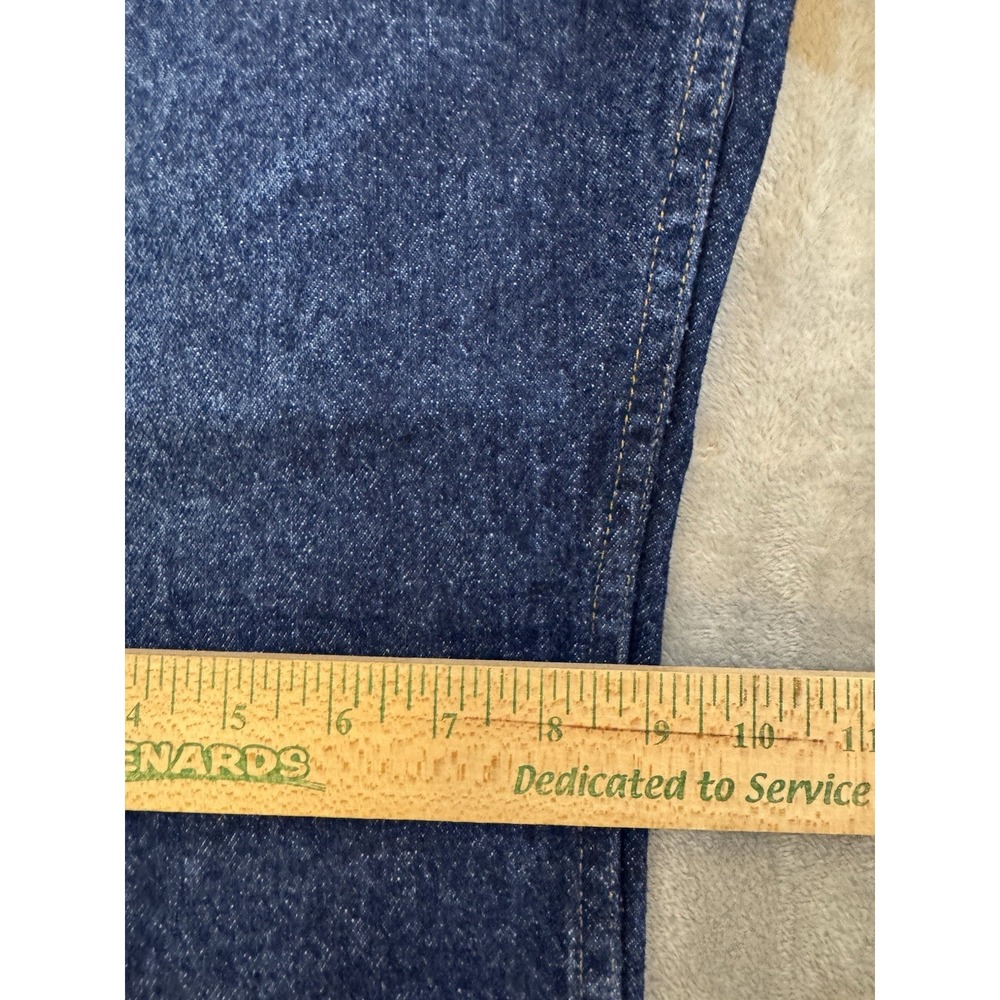 Lee Mens Jeans 36x30 Blue Dark‎ Wash Regular Straight Western Normcore Workwear - Picture 16 of 16
